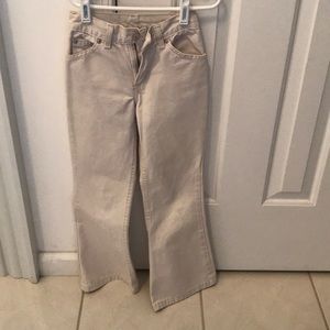 Girls beige jeans